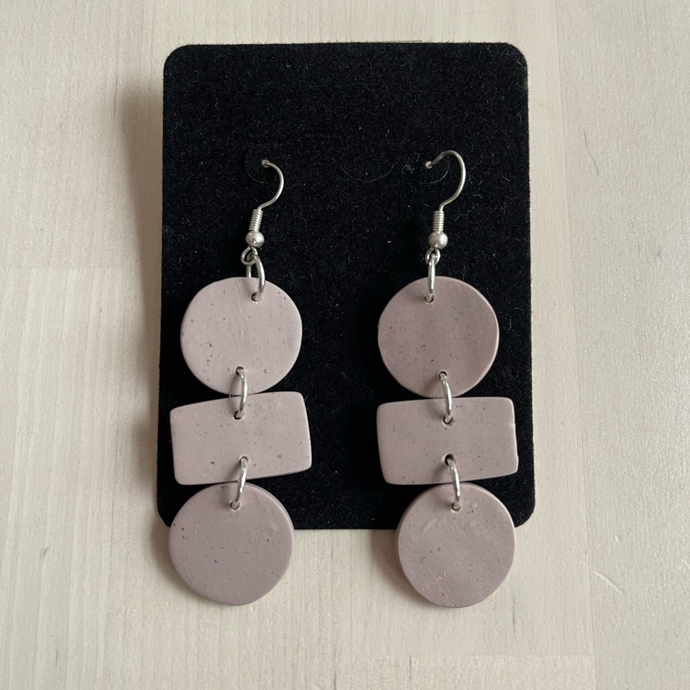 Handmade clay earrings